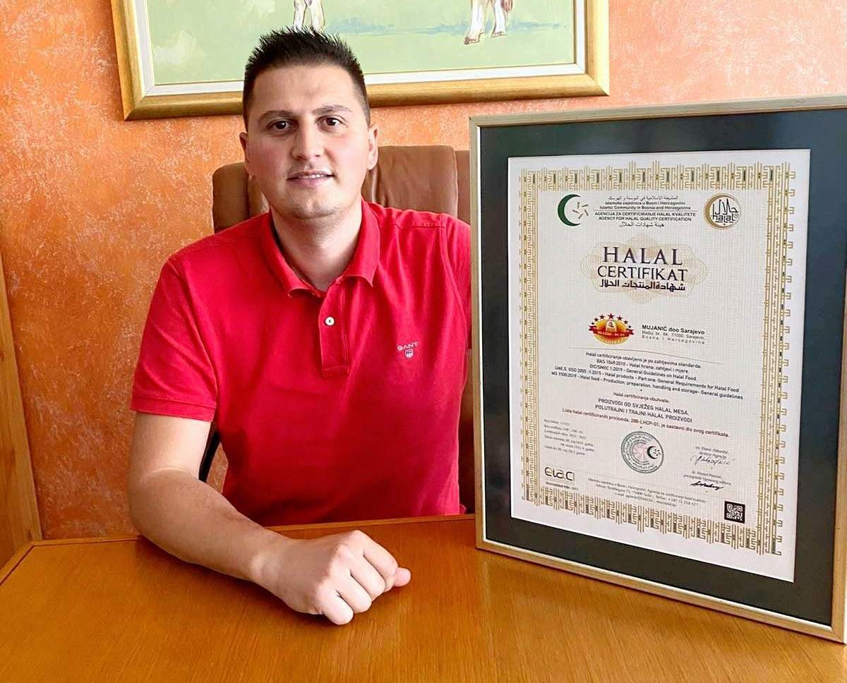 Mujanić certifikat - Halal certificiran pogon prerade mesa u kompaniji Mujanić