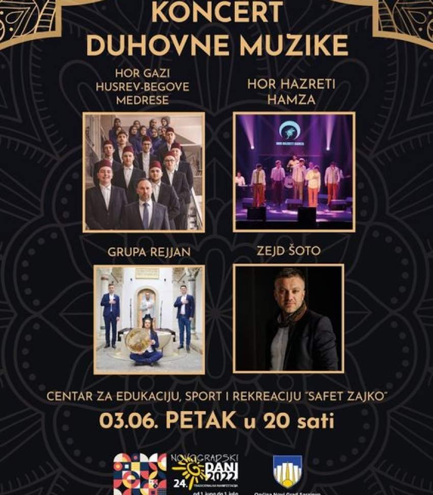 7ba2594630df9bc4676736c41048b4b8.jpg - Večeras koncert duhovne muzike u Centru Safet Zajko, ulaz besplatan