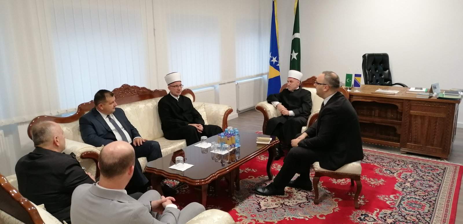 c.jpg - Muftija Kudić i muftija Fazlovića razgovarali na prijemu u Bihaću