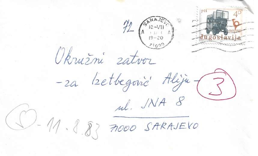 proces_pismo-u-okruzni-zatvor.jpg - Sjećanja Sabine Berberović o danu hapšenja njenog oca, Alije Izetbegovića, u sklopu montiranog Sarajevskog procesa 1983.