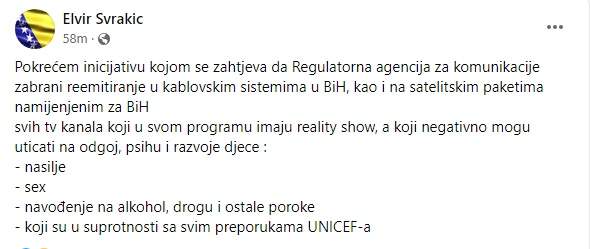 23.jpg - Švrakić pokrenuo inicijativu za zabranu reemitovanja štetnih reality programa