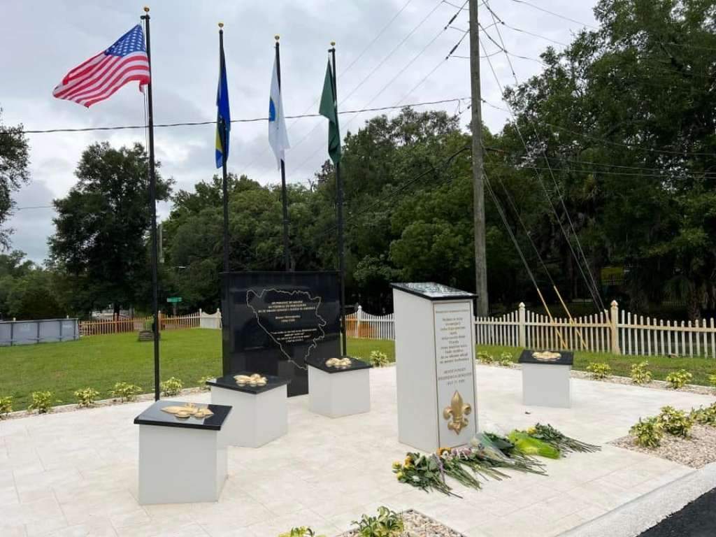 Florida01.jpeg - Otkriven prvi spomenik žrtvama genocida u Srebrenici i BiH na Floridi