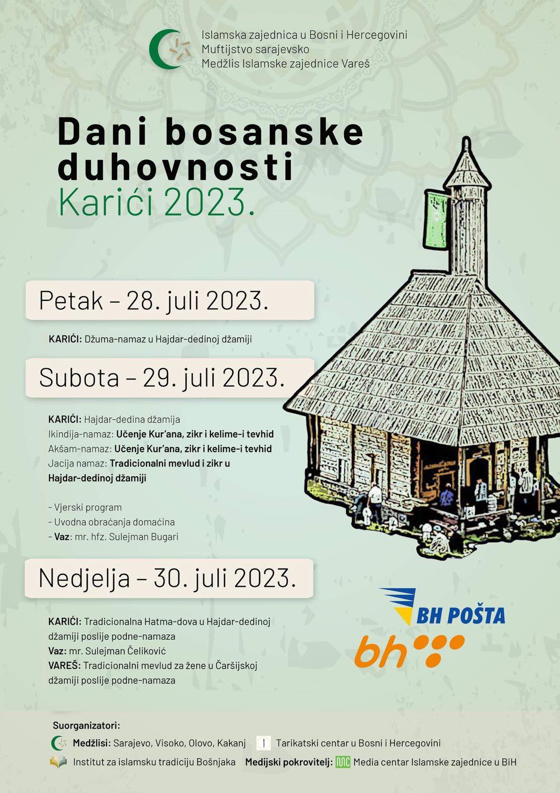 IMG-3ab9735acf09fe8f915c78e9755be4c9-V.jpg - U petak počinje manifestacija “Dani bosanske duhovnosti - Karići 2023”  