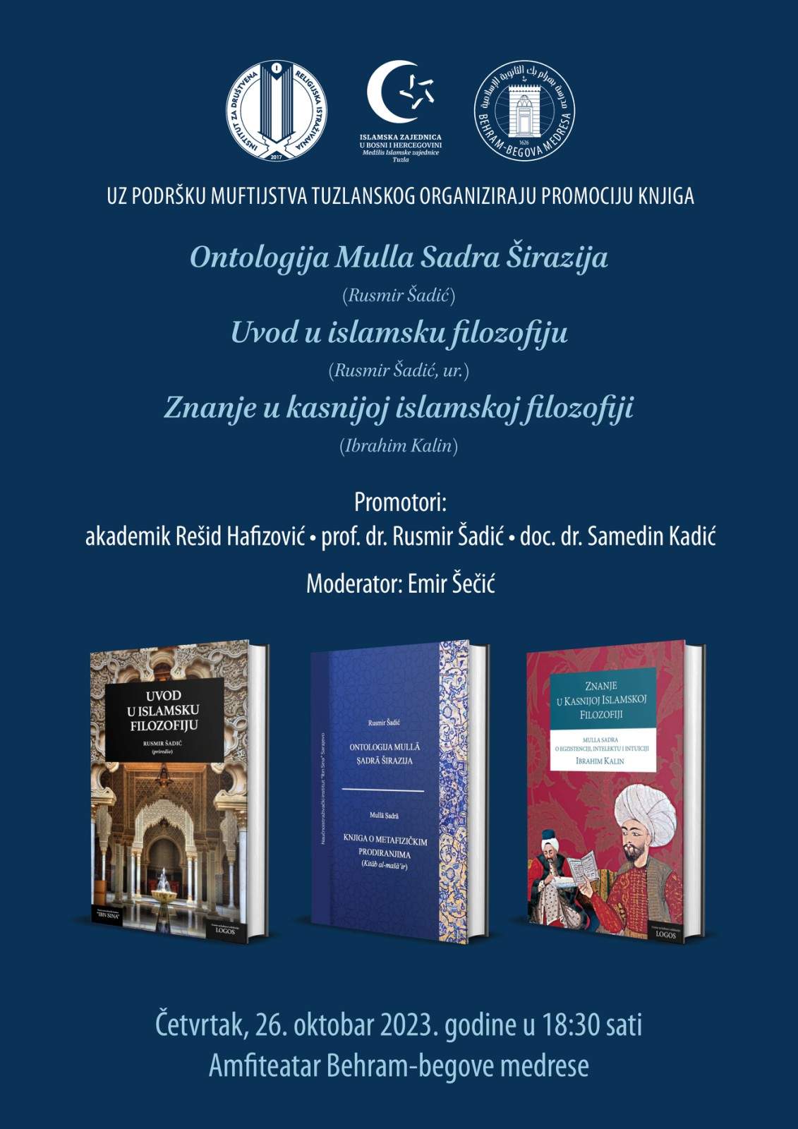 viber_slika_2023-10-23_11-18-21-398.jpg - Tuzla: U četvrtak promocija tri djela o povijesnom razvoju muslimanske intelektualne i duhovne tradicije 