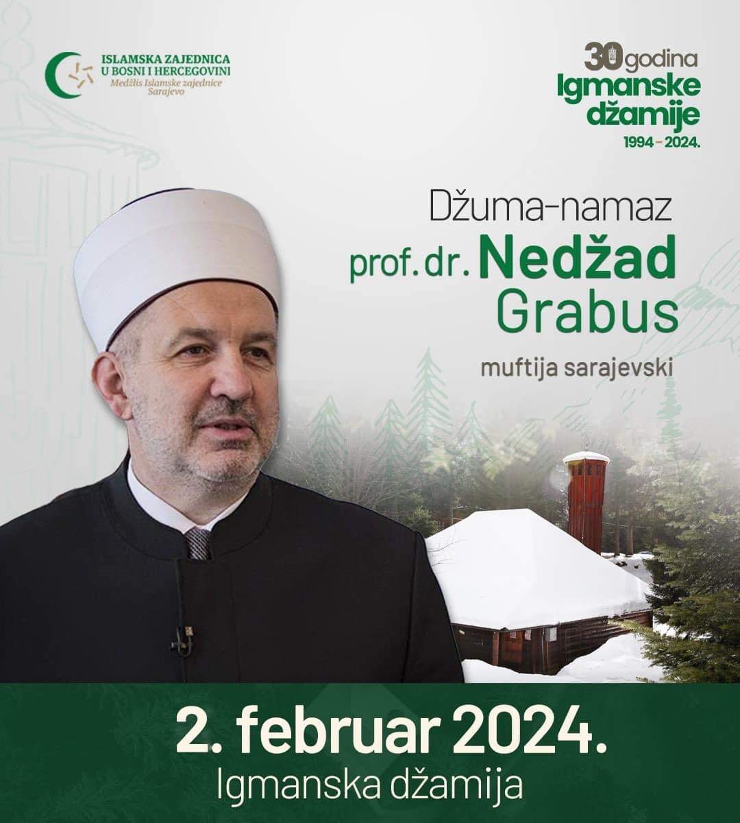 viber_slika_2024-02-01_20-45-47-280.jpg - 30 godina od otvorenja Igmanske džamije: Danas hatib muftija Grabus